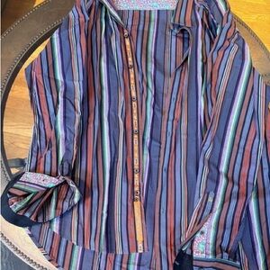 Robert Graham Multicolor Striped Dress Shirt